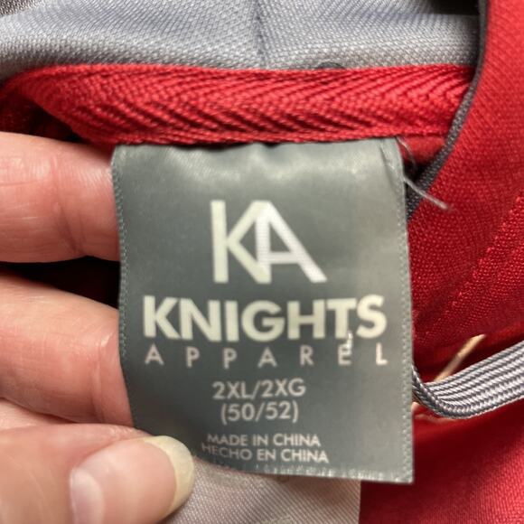 Alabama Crimson Tide Hoodie Sweatshirt Mens 2XL Red Embroidered Knights Apparel - Picture 3 of 9